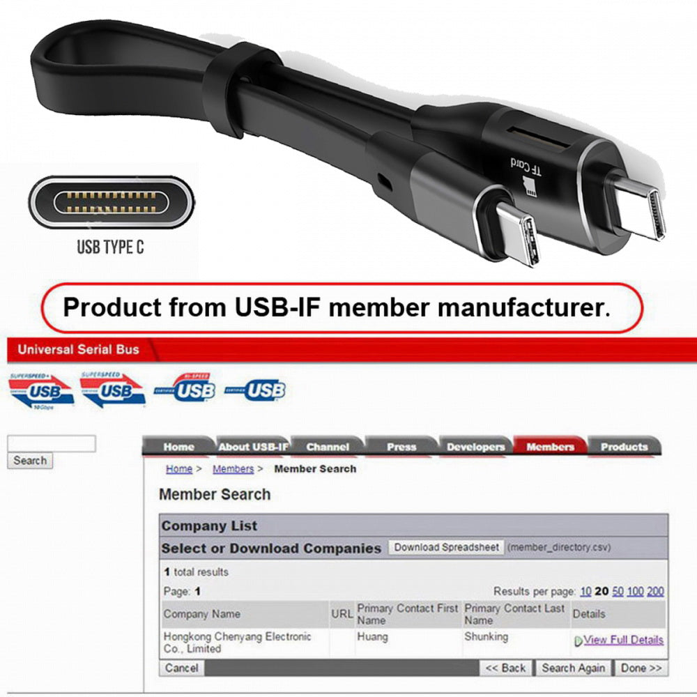 Type-C USB-C Male to Male USB 3.1 10Gbps & TF Micro-SD Card Reader Flat Slim FPC Data Cable for Laptop Phone