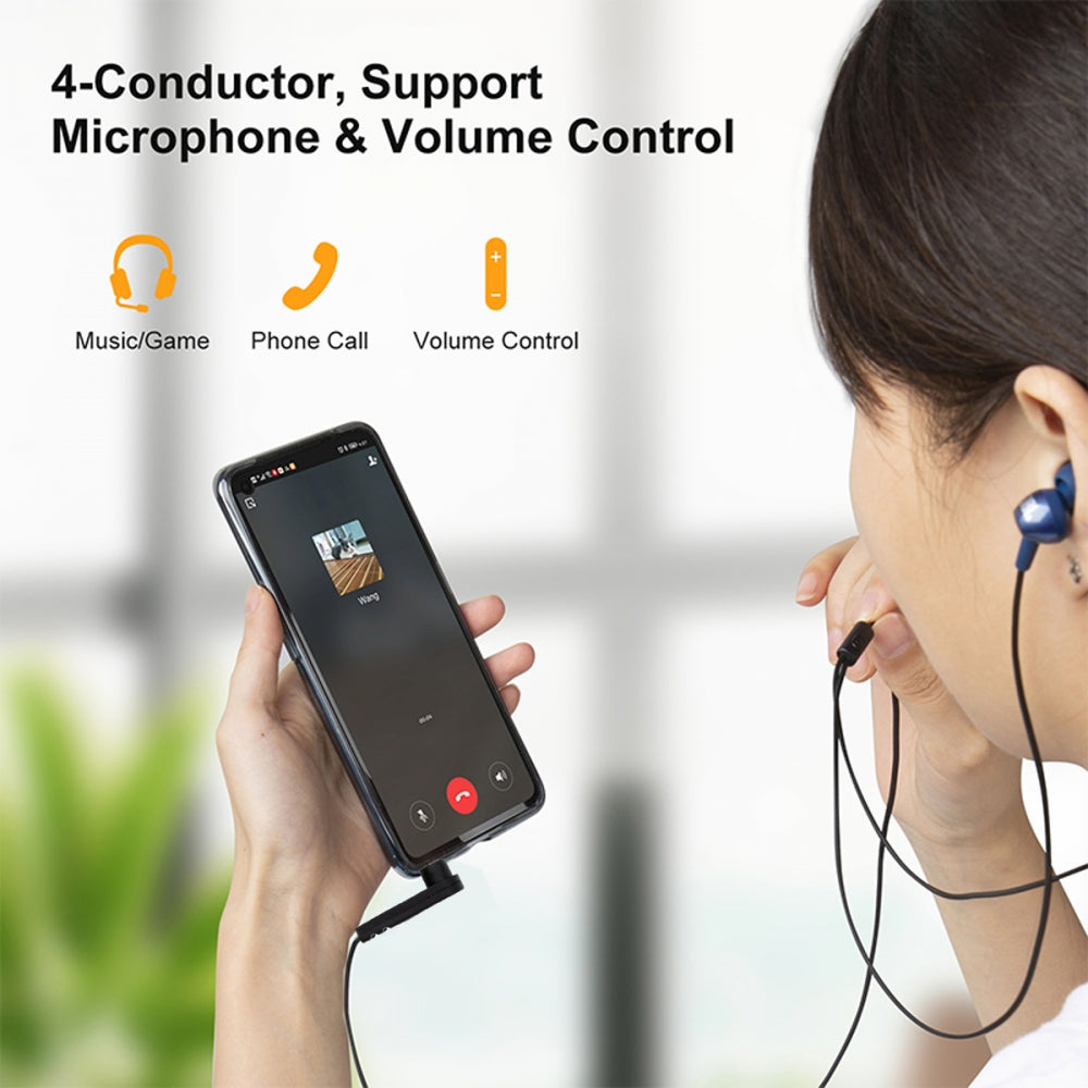 Ultra Slim Flat AUX 3.5mm 4 Poles Audio Stereo Male to Female Extension Speaker Cable 90 Degree Right Angled 15cm