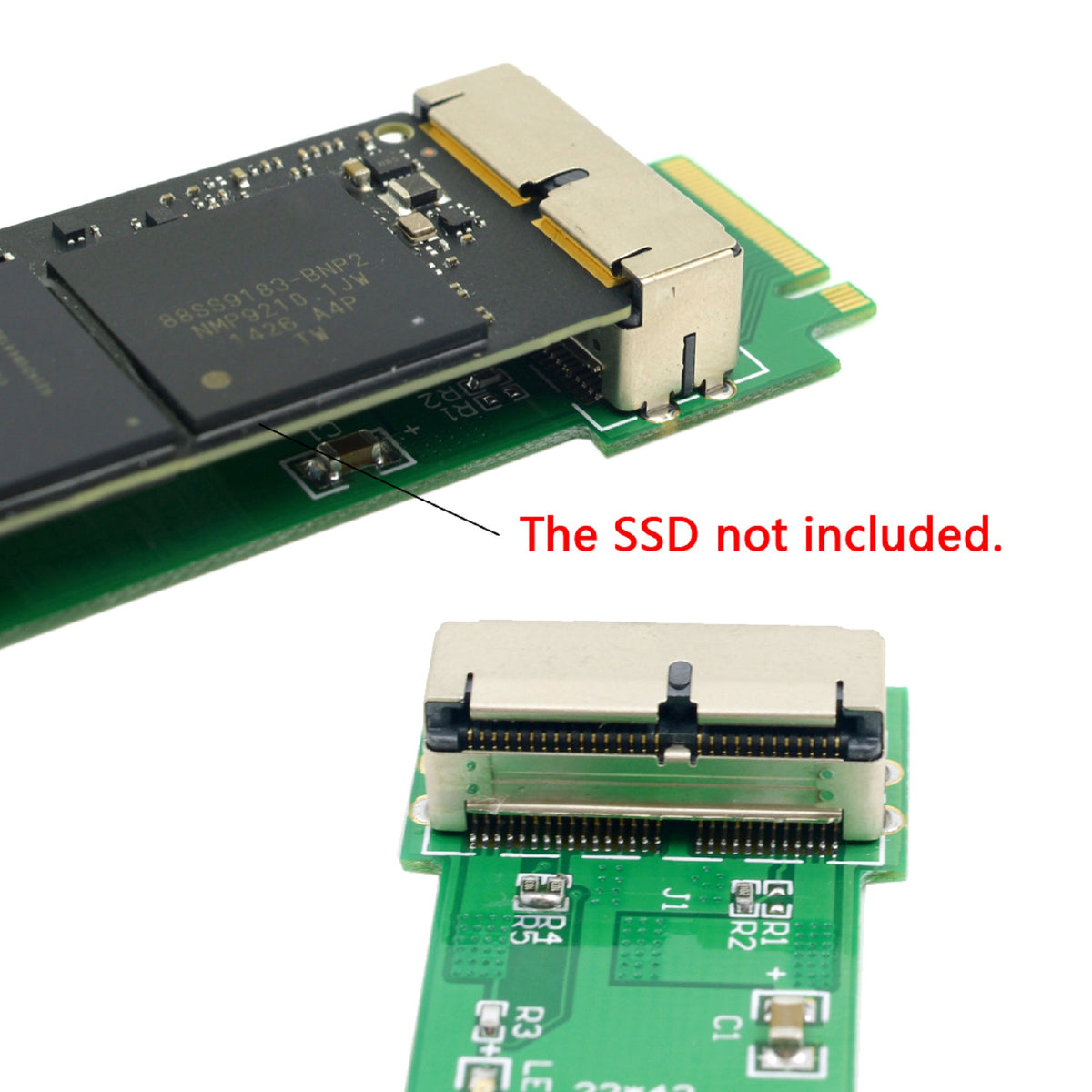 Cablecc PCIe 4X M.2 NGFF M-Key to 12+16Pin SSD Converter Card for 2013-2017 Mac A1493 A1502 A1465 A1466