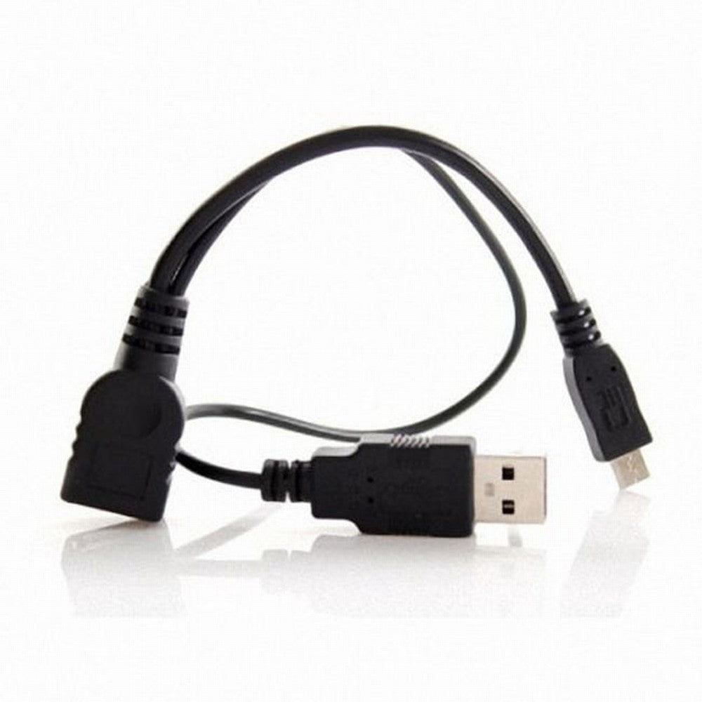 Black Color Micro USB 2.0 OTG Host Flash Disk Cable with USB power for Galaxy S3 i9300 S4 i9500 Note2 Note3 S5 U2-165