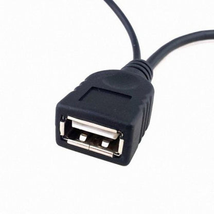 Black Color Micro USB 2.0 OTG Host Flash Disk Cable with USB power for Galaxy S3 i9300 S4 i9500 Note2 Note3 S5 U2-165