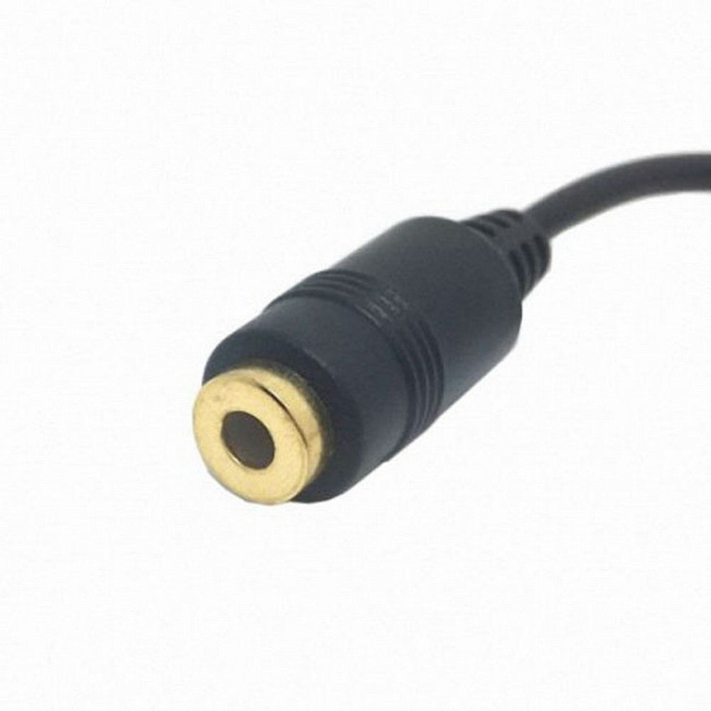90 degree right angled 3.5mm 3poles Audio Stereo Male to Female Extension Cable 10cm Black CA-045