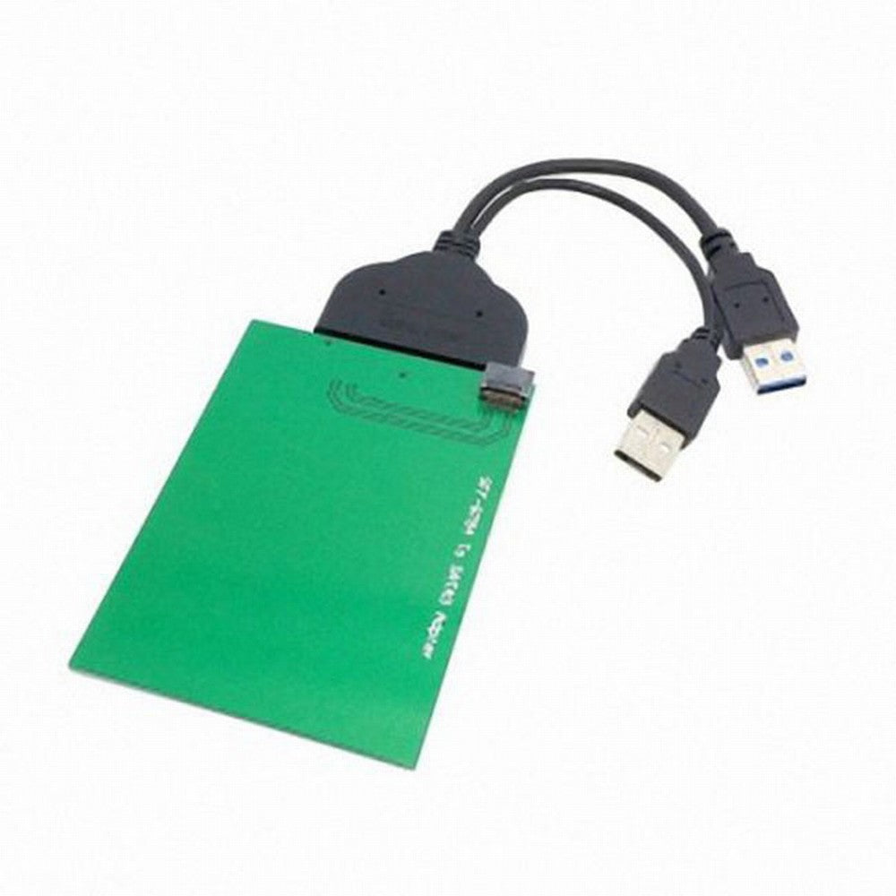 USB 3.0 to SATA 22pin 2.5" Hard Disk to WD5000MPCK SFF-8784 SATA Express SSD Adapter U3-067+SA-118