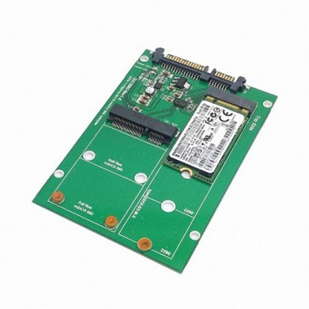 USB 3.0 to SATA 22pin 2.5" Hard Disk to 2 in 1 Combo Mini PCI- E 2 Lane M.2 NGFF mSATA SSD Adapter Converter U3-067+SA-130