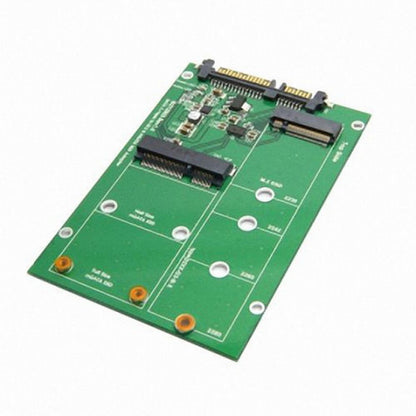 USB 3.0 to SATA 22pin 2.5" Hard Disk to 2 in 1 Combo Mini PCI- E 2 Lane M.2 NGFF mSATA SSD Adapter Converter U3-067+SA-130