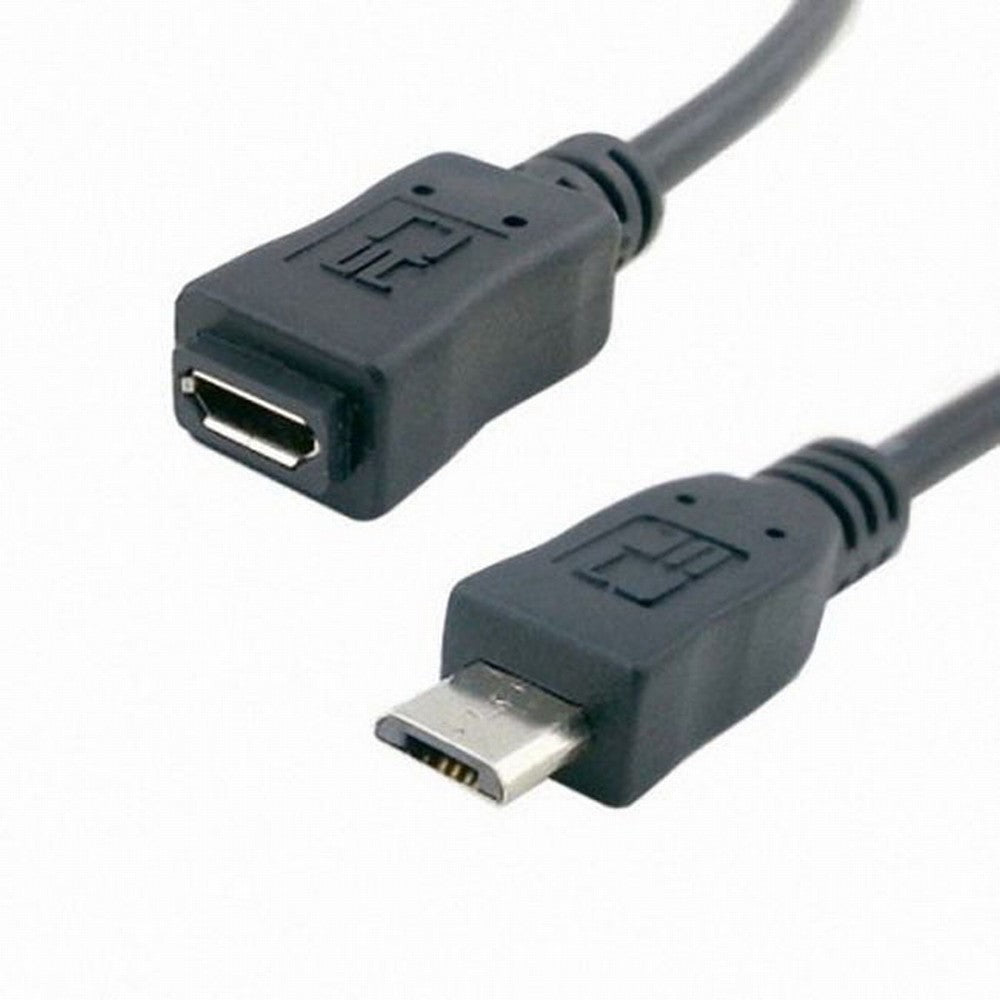 5ft Full Pin Connected Micro USB 2.0 Type 5Pin Male to Female Cable for Tablet Phone MHL OTG Extension U2-096-BK-1.5M