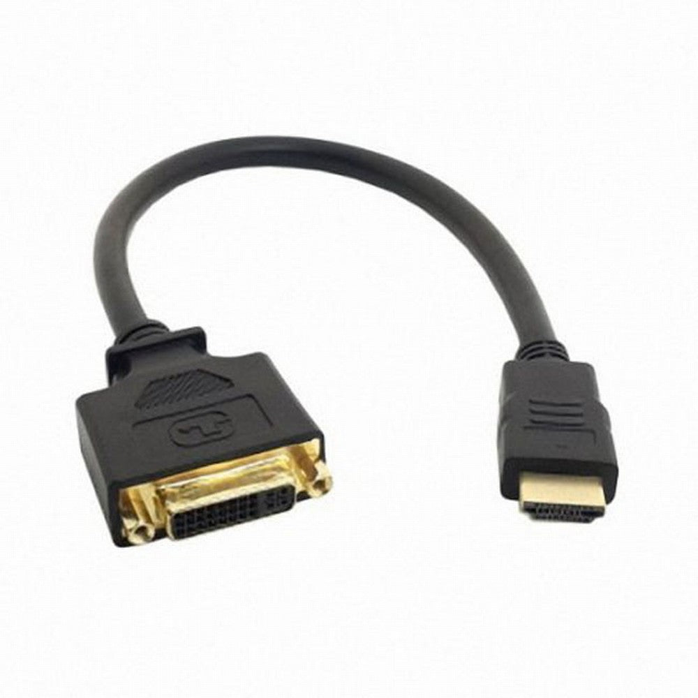 DVI Female to HDMI Male Adapter Converter Cable For PC Laptop HDTV 10cm DB-038