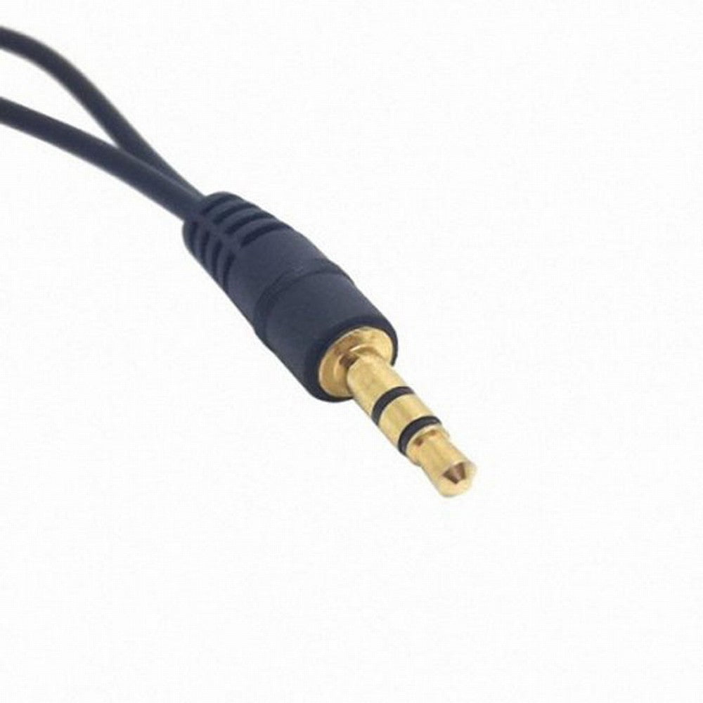 3.5mm Stereo Male to Double 3.5mm Female Audio Headphone Y Splitter Cable with Volume Control Switch CA-010