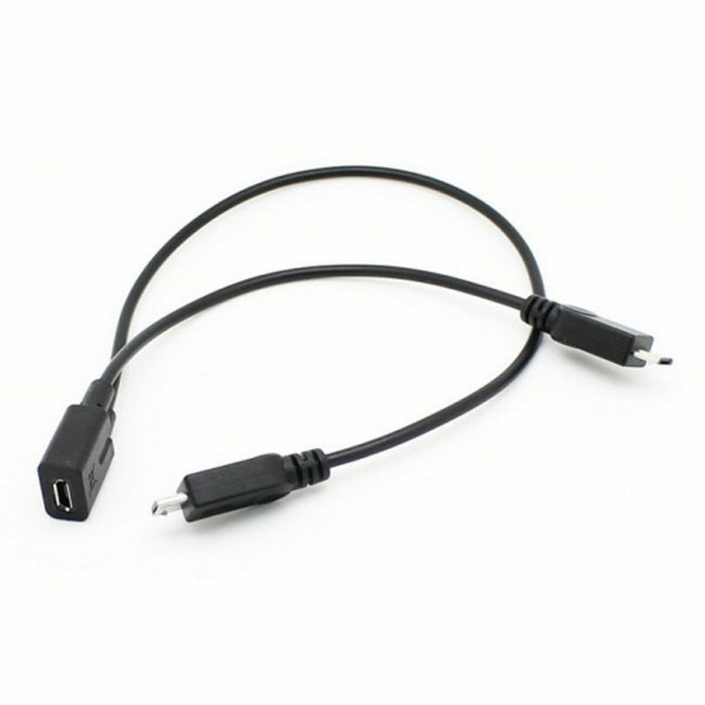 Micro USB Female to 2 Micro USB Male Splitter extension charge cable for Galaxy S5 i9600 S4 I9500 Note2 N7100 S3 I9300 S2 9100 U2-110