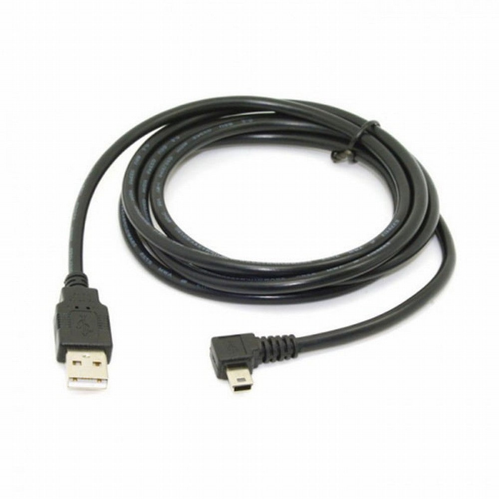Mini USB B Type 5pin Male Left Angled 90 Degree to USB 2.0 Male Data Cable 6ft 1.8m U2-057-LE-1.8M