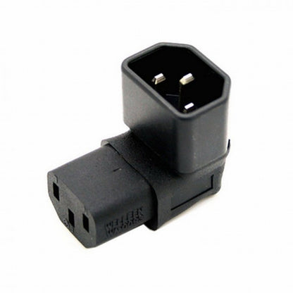 IEC Male C14 to Up Direction Right Angled 90 Degree IEC Female C13 Power Extension Adapter AC Convertor PW-031-UP