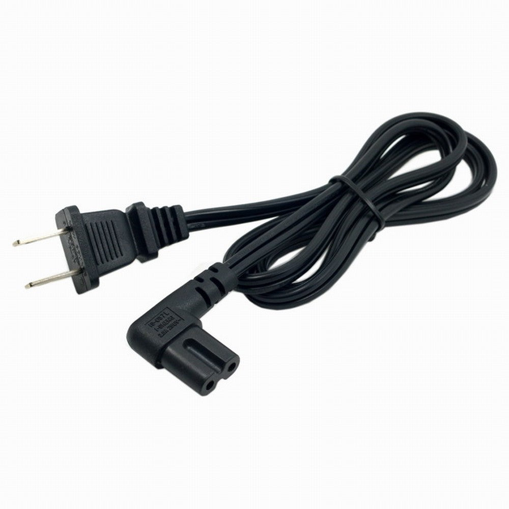 USA 2pin Male to 90 Degree Right Angled IEC 320 C7 Power Supply Cord cable 1M PW-039