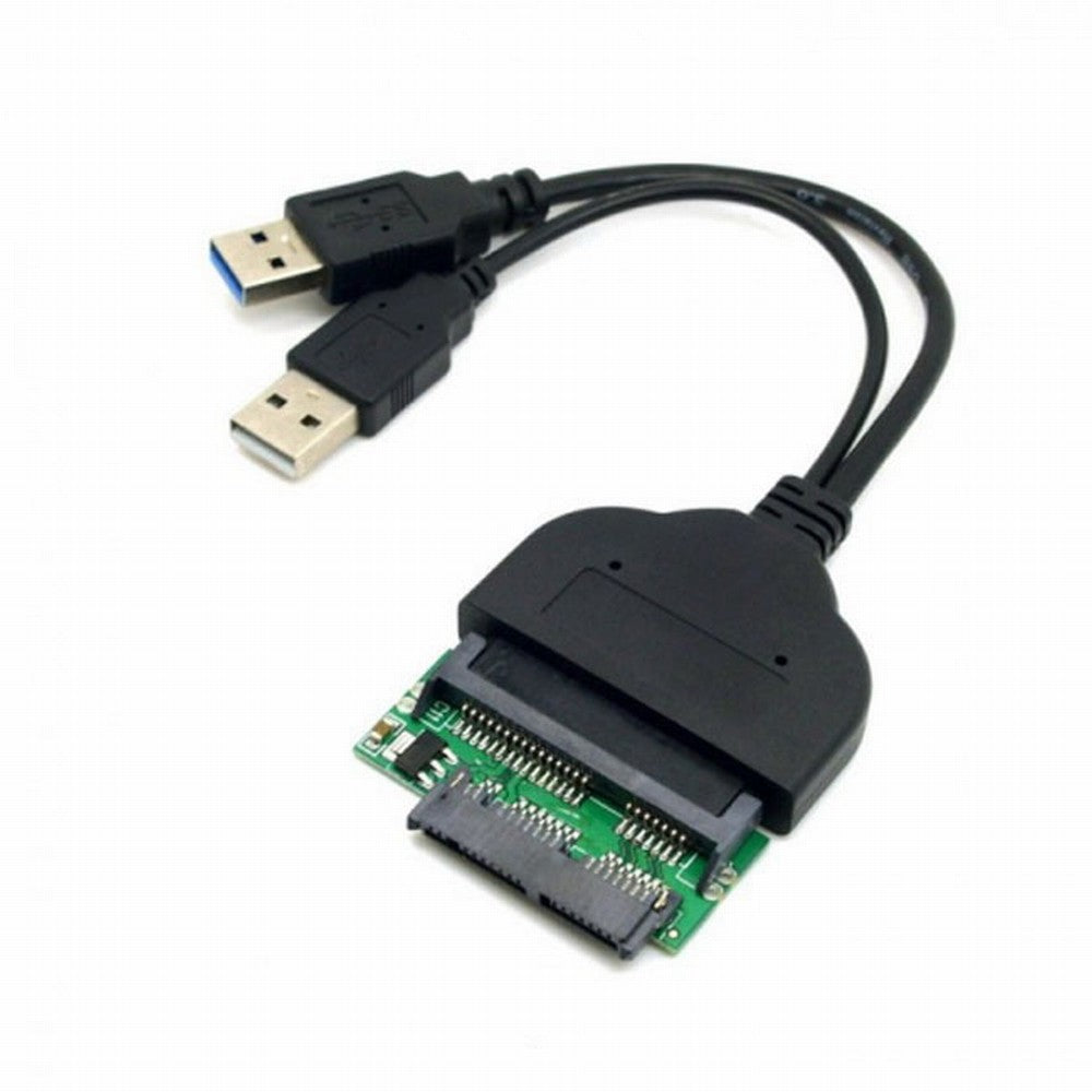 1set USB 3.0 to SATA 22Pin SATA to Micro SATA Adapter for 1.8" 2.5" Hard Disk Driver With Extral USB Power Cable U3-067+SA-076