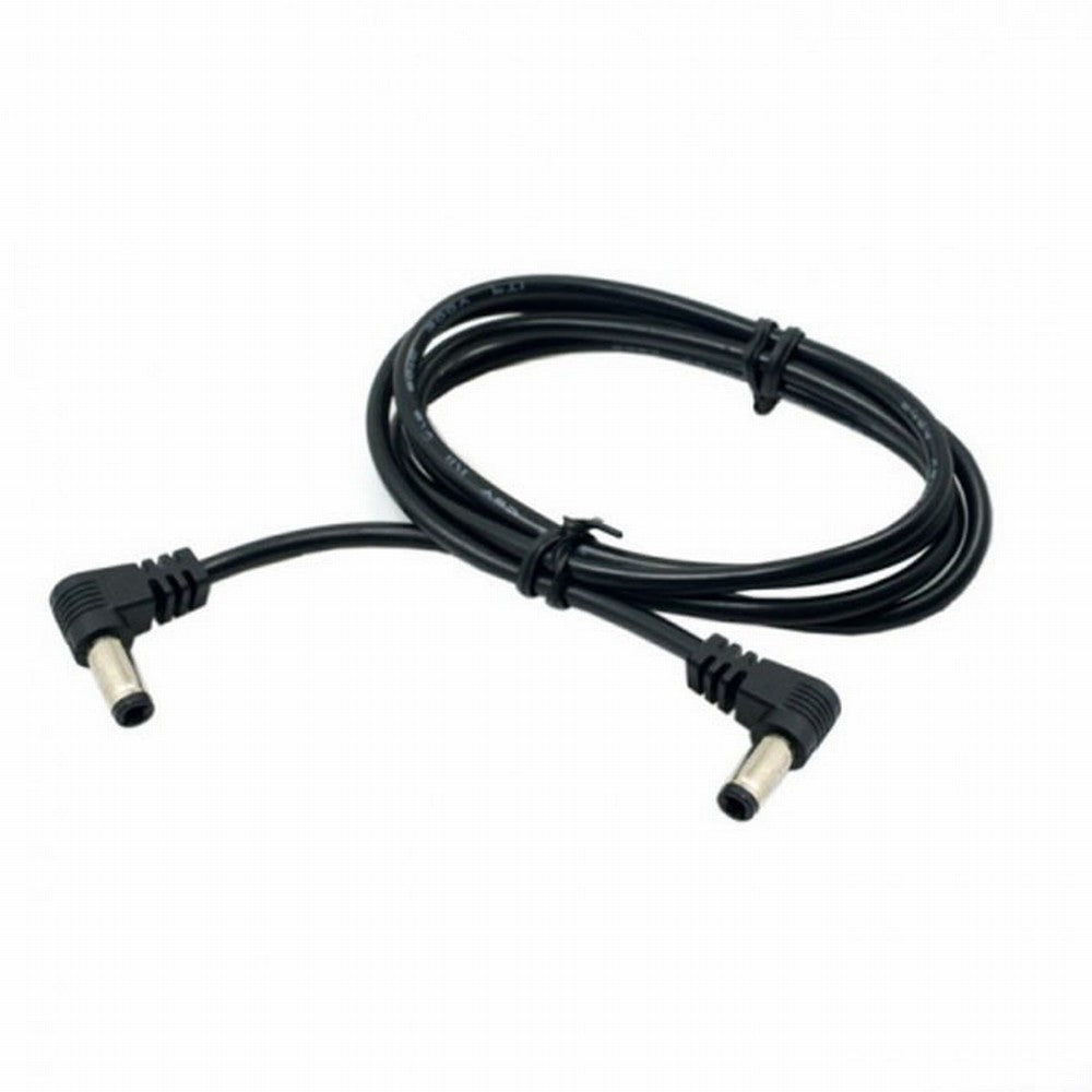 DC Power 5.5 x 2.1mm / 2.5mm Male to 5.5 2.1/2.5mm Male Plug Cable Right Angled 90 Degree 60cm PW-051