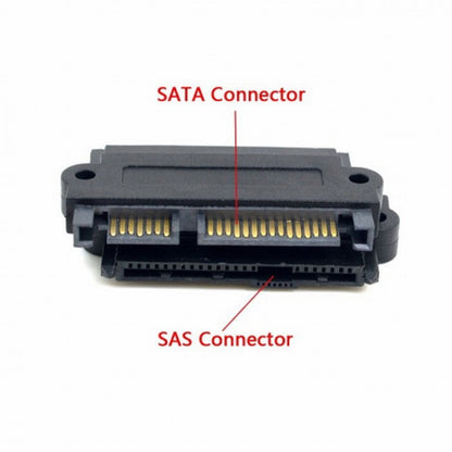 SFF-8482 SAS 22 Pin to 7 Pin + 15 Pin SATA Hard Disk Drive Raid Adapter with 15 Pin Power Port SF-092