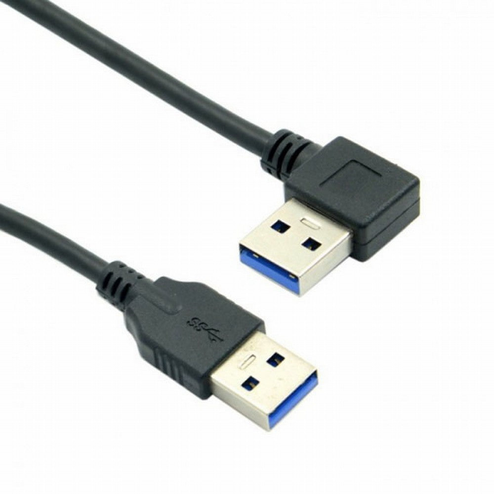 90 Degree Right Angled USB 3.0 A Type Male to Straight A Type Male Data Cable 40cm U3-069-RI