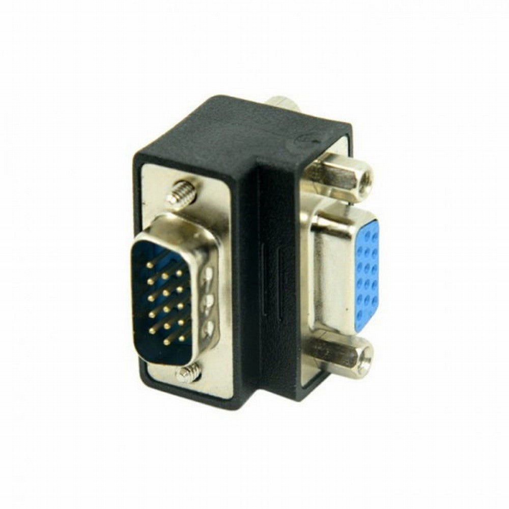 270 Degree Right Angled VGA SVGA 15pin Male To Female extension Adapter DB-002-DN
