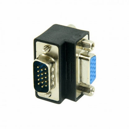 270 Degree Right Angled VGA SVGA 15pin Male To Female extension Adapter DB-002-DN