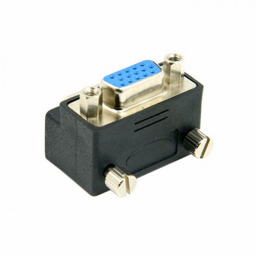 270 Degree Right Angled VGA SVGA 15pin Male To Female extension Adapter DB-002-DN