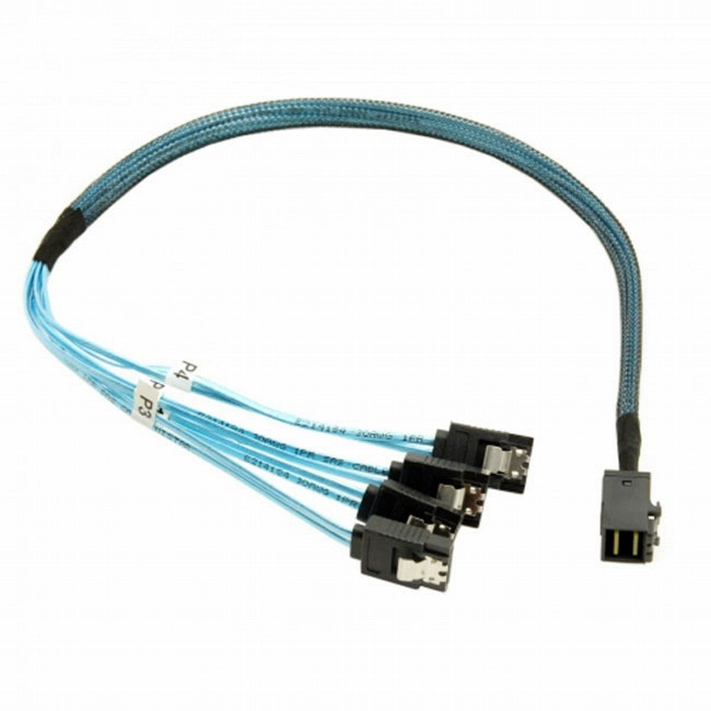 Internal Mini SAS HD SFF-8643 Host to 4 SATA 7pin Target Hard Disk 6Gbps Data Server Raid Cable CC-SF-074