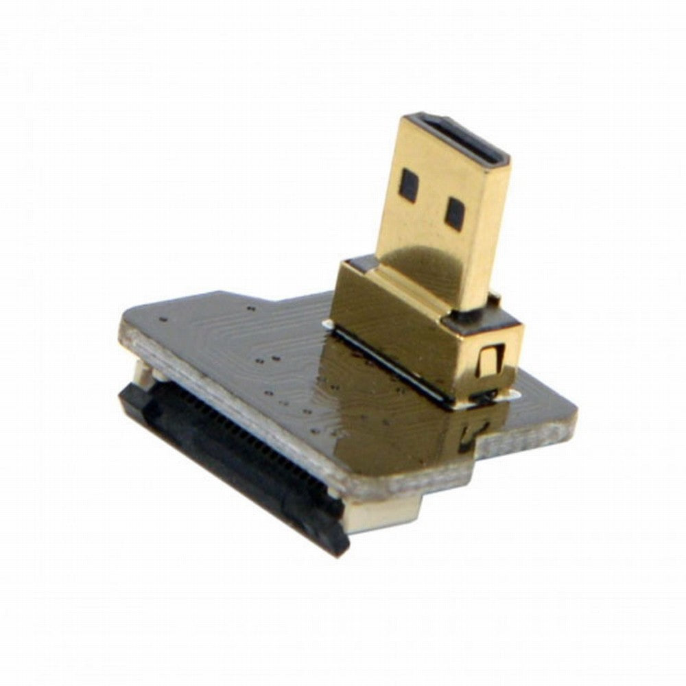 CYFPVHDMI Micro HDMI Type D Male Up Angled 90 Degree for FPV HDTV Multicopter Aerial Photography CN-020-UP