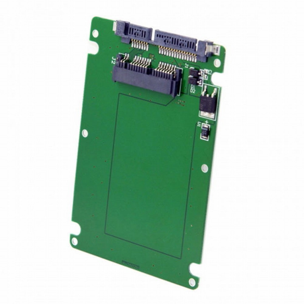 1.8" Micro SATA 16pin SSD to 2.5" SATA 22pin 7+15 hard disk case Enclosure White 7mm height SA-098