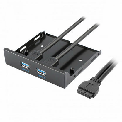 USB 3.0 Dual Port Front Panel to Motherboard 20Pin Connector Cable for PC 3.5" Floppy Bay U3-045