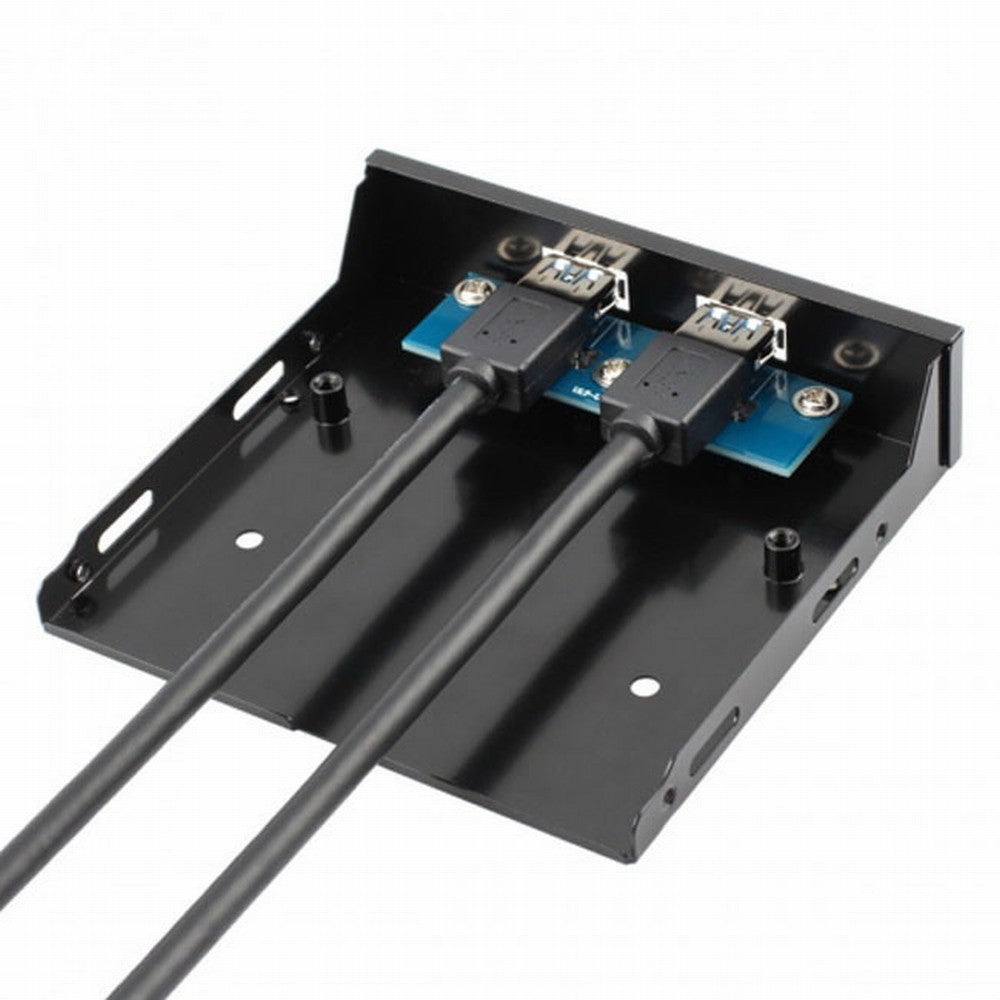 USB 3.0 Dual Port Front Panel to Motherboard 20Pin Connector Cable for PC 3.5" Floppy Bay U3-045