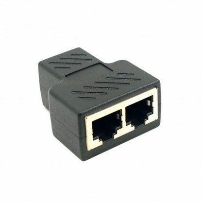 STP UTP Cat6 RJ45 8P8C Plug To Dual RJ45 Splitter Network Ethernet Patch Cord Adapter UT-004