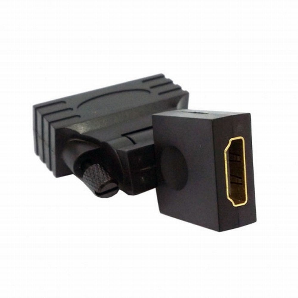 DVI Male to HDMI Female 360 degree Rotating Swivel Adapter for HDTV Video Card 1080P HD-021