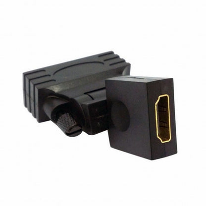 DVI Male to HDMI Female 360 degree Rotating Swivel Adapter for HDTV Video Card 1080P HD-021