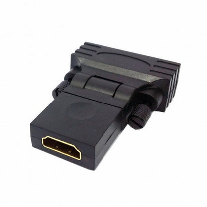 DVI Male to HDMI Female 360 degree Rotating Swivel Adapter for HDTV Video Card 1080P HD-021