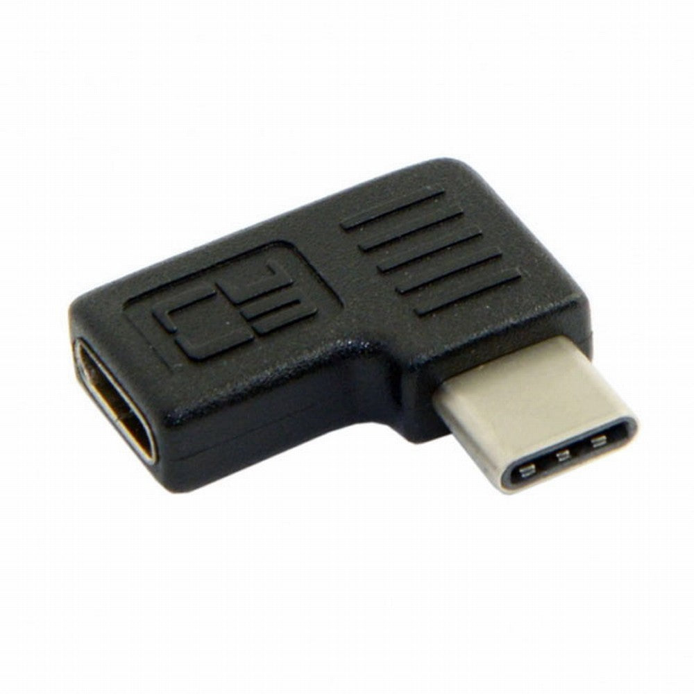 90 Degree Right Left Angled USB 3.1 Type-C Male to Female Extension Adapter for Laptop Tablet Mobile Phone UC-068-RI