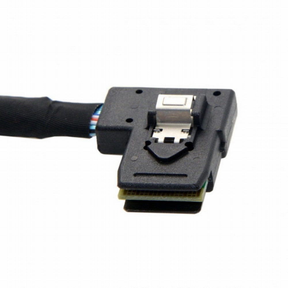 Ultra Slim Flat Left Angled 90 Degree Mini SAS 36pin SFF-8087 to 8087 Data Raid Cable 80cm SF-082-LE