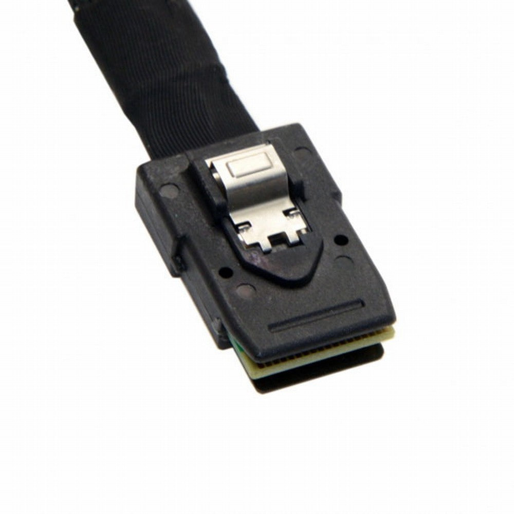 Ultra Slim Flat Left Angled 90 Degree Mini SAS 36pin SFF-8087 to 8087 Data Raid Cable 80cm SF-082-LE
