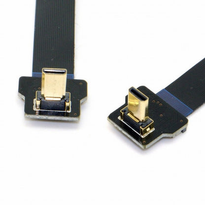 CYFPV 90 Degree Up Angled FPV Micro HDMI Male to Micro HDMI FPC Flat Cable for FPV HDTV Multicopter Aerial Photography CC-HD-195-UP