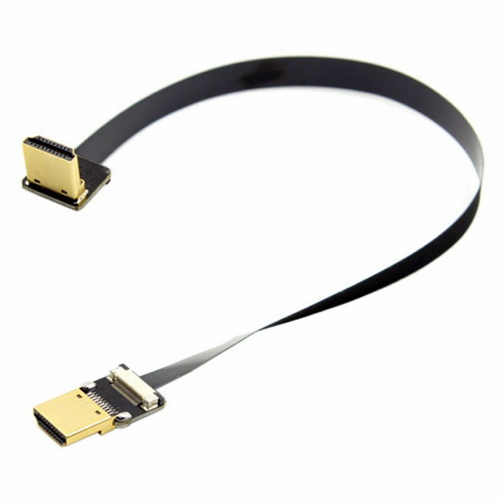 CYFPV FPV HDMI Male to Down Angled 90D HDMI Male HDTV FPC Flat Cable for FPV HDTV Multicopter Aerial Photography CC-HD-198-DN