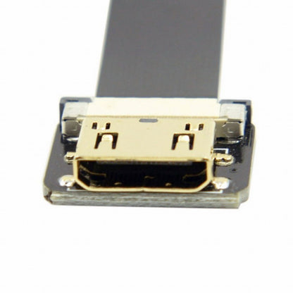 CYFPV Down Angled 90 Degree FPV Micro HDMI Male to Mini HDMI Female FPC Flat Cable 10cm for FPV HDTV Multicopter Aerial Photography CC-HD-204-DN