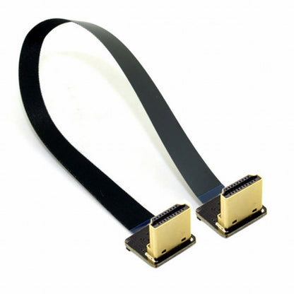 CYFPV Dual 90 Degree Down Angled HDMI Type A Male to Male HDTV FPC Flat Cable for FPV HDTV Multicopter Aerial Photography CC-HD-206-DN