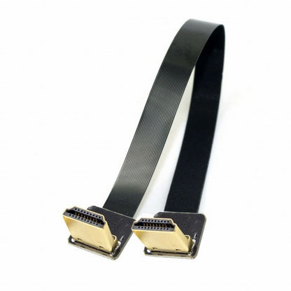 CYFPV Dual 90 Degree Down Angled HDMI Type A Male to Male HDTV FPC Flat Cable for FPV HDTV Multicopter Aerial Photography CC-HD-206-DN