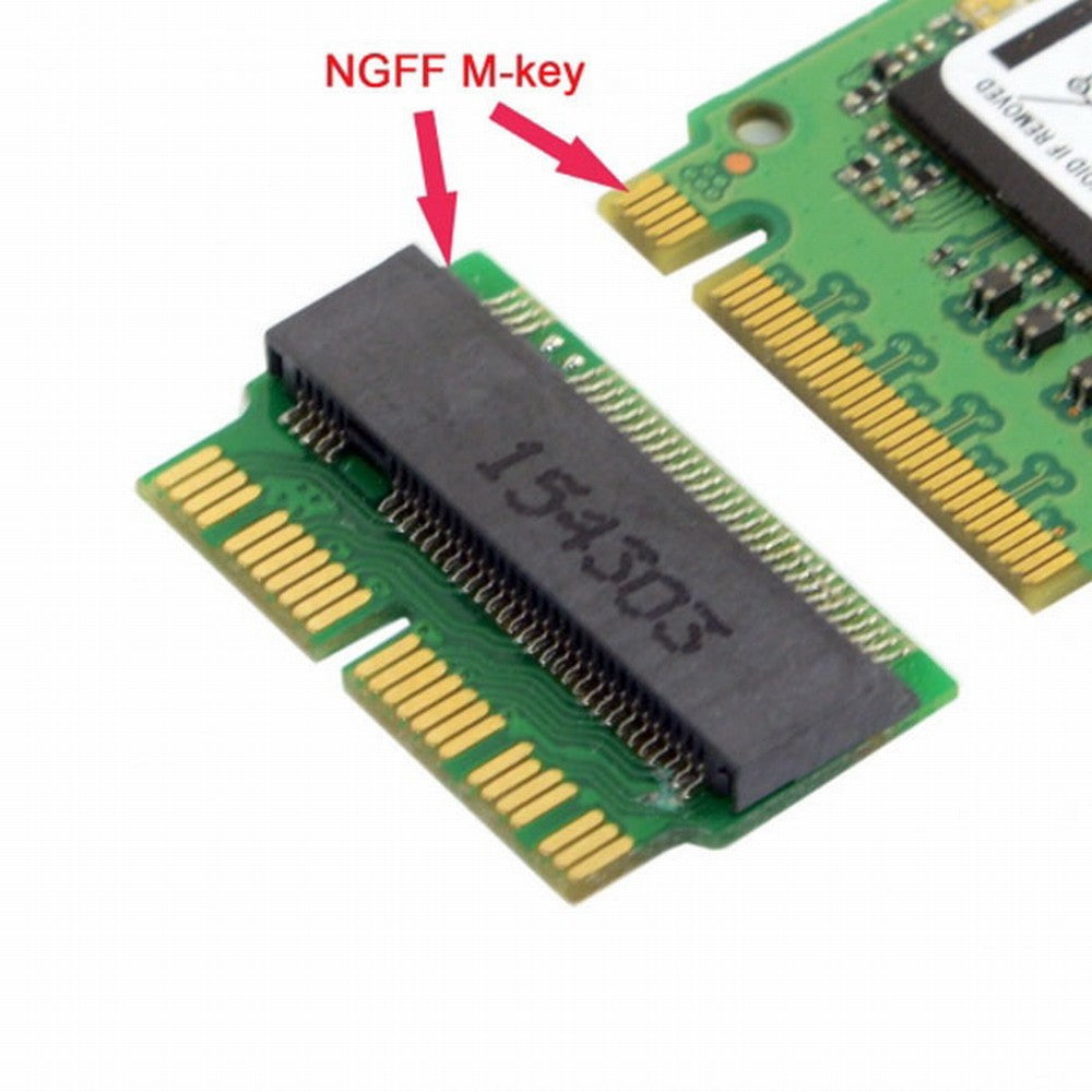 12+16pin 2014 2015 Macbook to M.2 NGFF M-Key AHCI SSD Convert Card for A1493 A1502 A1465 A1466 SA-113