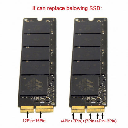 12+16pin 2014 2015 Macbook to M.2 NGFF M-Key AHCI SSD Convert Card for A1493 A1502 A1465 A1466 SA-113
