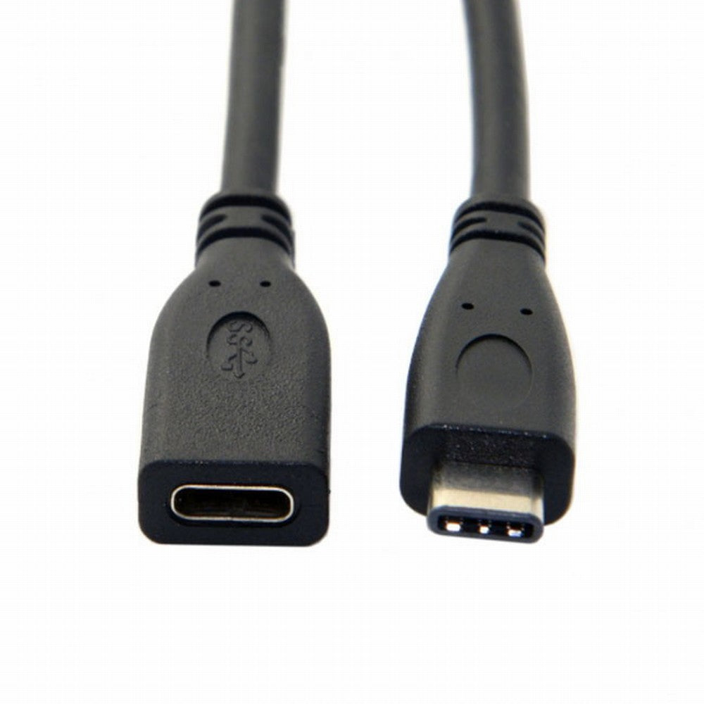 USB-C USB 3.1 Type C Male to Female Extension Data Cable for Macbook Tablet Mobile Phone 20cm UC-218-BK-0.2M