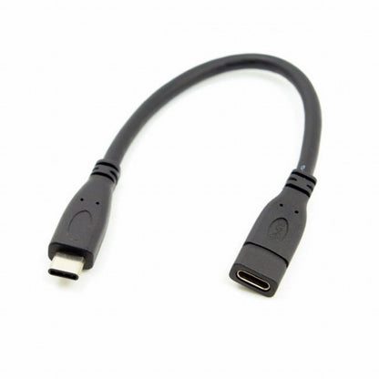 USB-C USB 3.1 Type C Male to Female Extension Data Cable for Macbook Tablet Mobile Phone 20cm UC-218-BK-0.2M