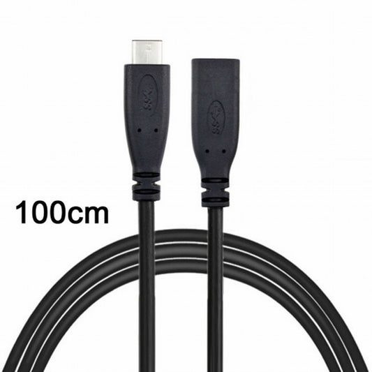 USB-C USB 3.1 Type C Male to Female Extension Data Cable for Laptop Macbook Tablet Mobile Phone 1m UC-218-BK-1.0M