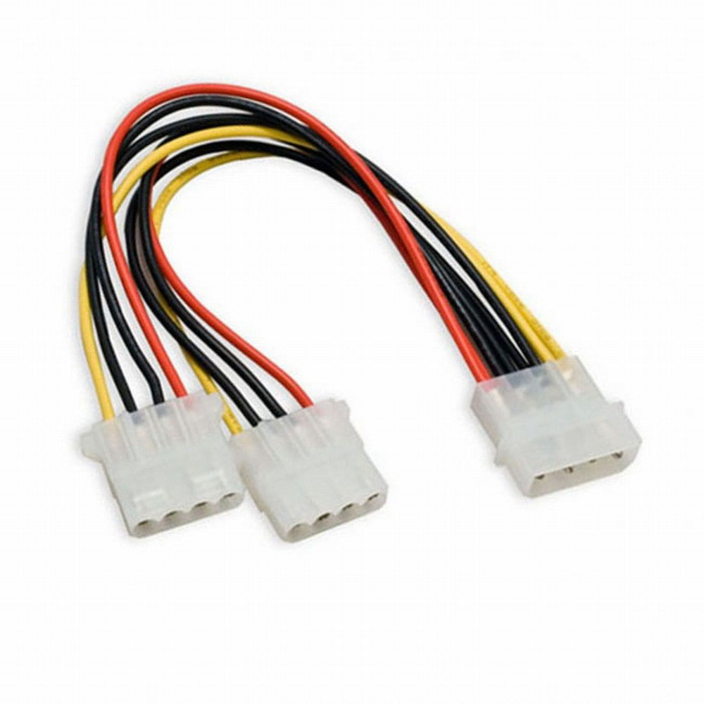 IDE 4 Pin to Dual IDE Y Splitter 10cm Hard Disk Power Supply Extension Cable SA-057
