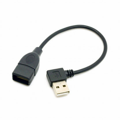 90D Left Angled Type USB 2.0 A Male to USB Female M/F Extension Cable CC-U2-002-LE