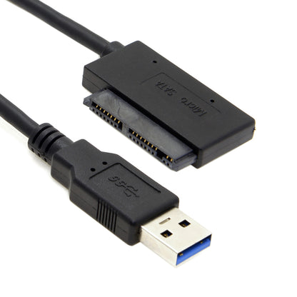 USB 3.0 to Micro SATA 7+9 16 Pin 1.8" 90 Degree Angled Hard Disk Driver SSD Adapter Cable 10cm U3-068