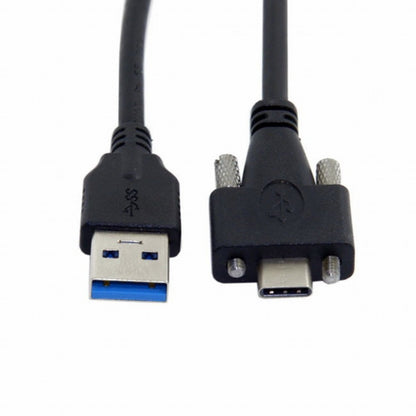 USB 3.1 Type-C Dual Screw Locking to Standard USB3.0 Data Cable 1.2m 2m 3m Panel Mount Type CC-UC-048