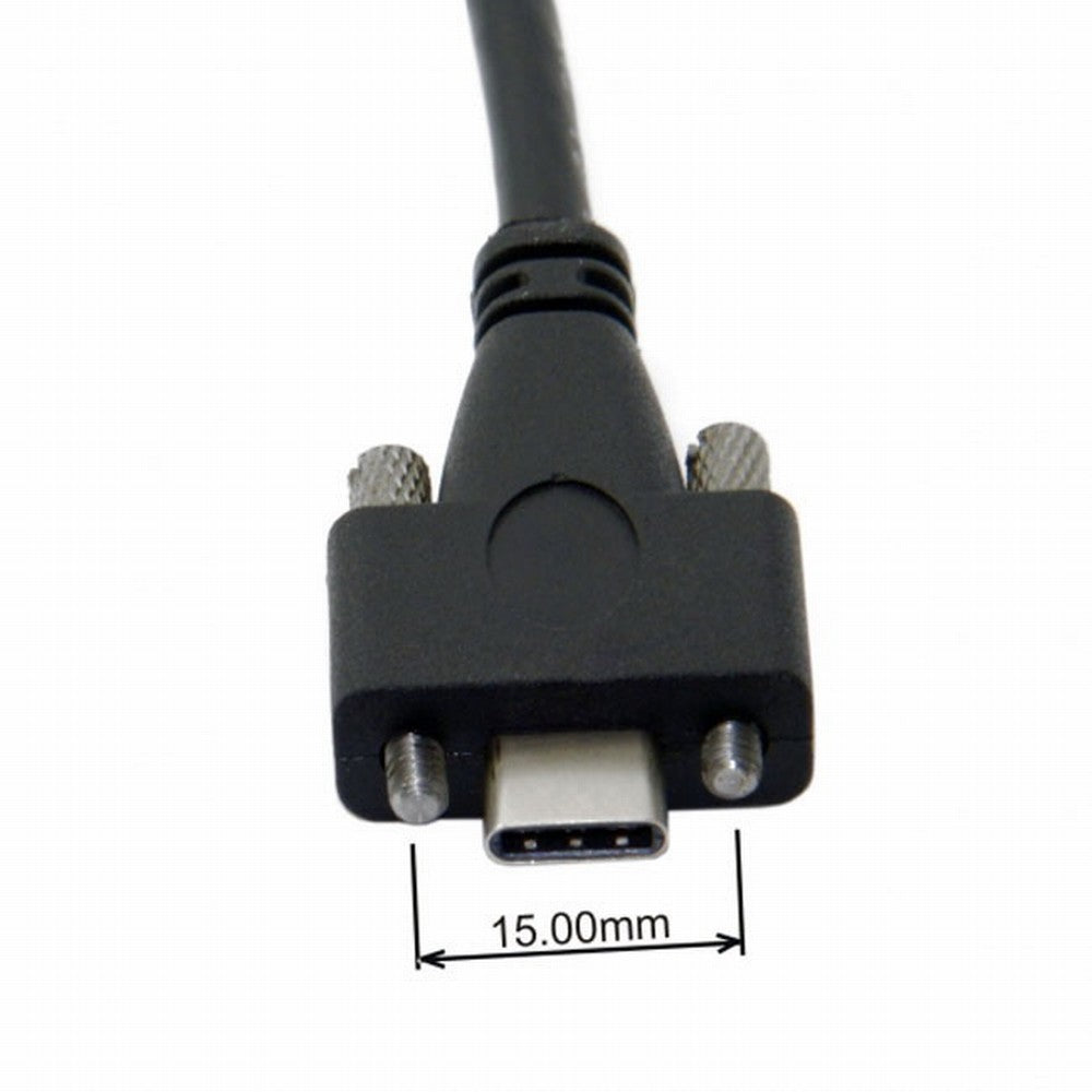 USB 3.1 Type-C Dual Screw Locking to Standard USB3.0 Data Cable 1.2m 2m 3m Panel Mount Type CC-UC-048